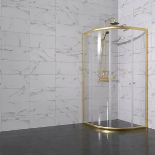 Душевой уголок Triton Альфа -Голд  Щ0000073922 90x90 см профиль золото стекло прозрачное